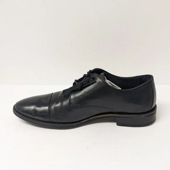 Cole Haan Lenox Hill Cap Toe Oxford, Black, Mens 10.5 M