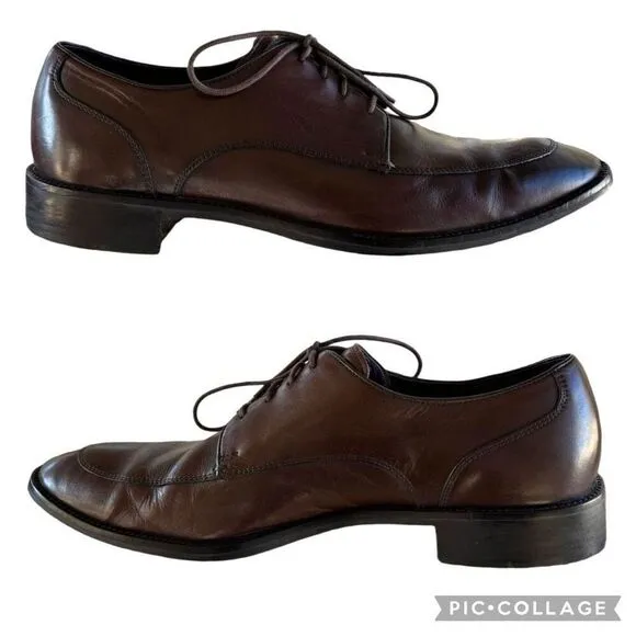 Cole Haan Lenox Hill Brown Leather Split Apron Toe Oxford Shoes Men’s Size 11M