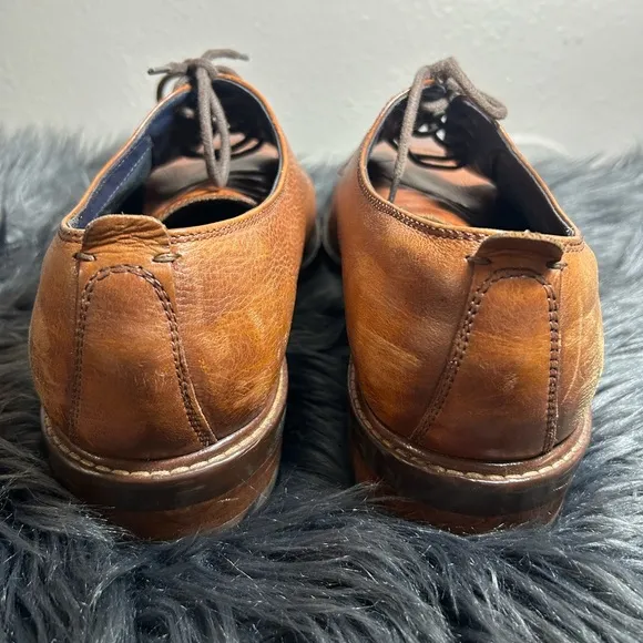 Cole Haan Men Benton Ii Oxford Cap Toe Oxfords Brown Leather Dress Shoes Sz 11M