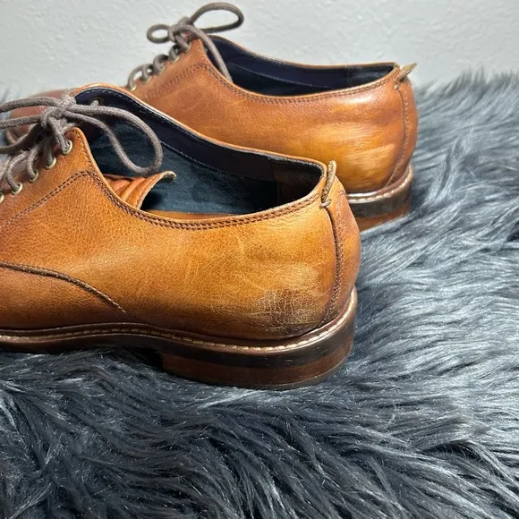 Cole Haan Men Benton Ii Oxford Cap Toe Oxfords Brown Leather Dress Shoes Sz 11M
