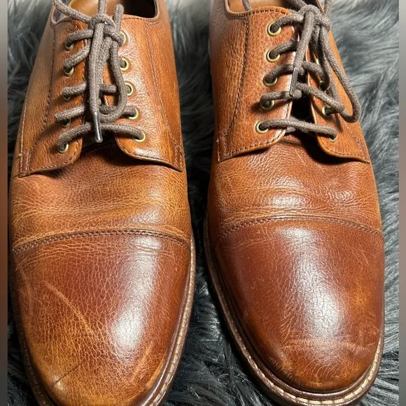 Cole Haan Men Benton Ii Oxford Cap Toe Oxfords Brown Leather Dress Shoes Sz 11M