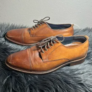 Cole Haan Men Benton Ii Oxford Cap Toe Oxfords Brown Leather Dress Shoes Sz 11M