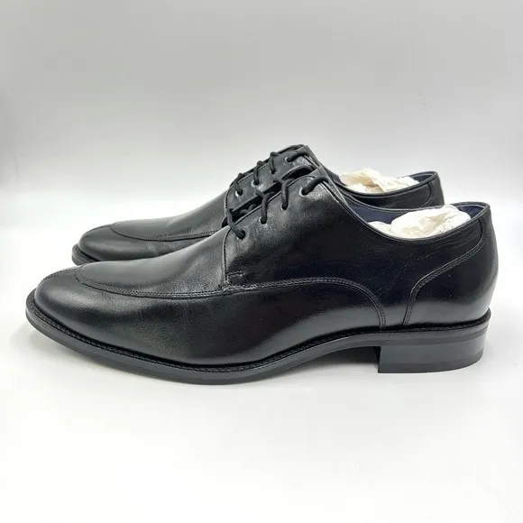 Cole Haan Men's Black Leather Lenox Hill Split Ox Oxford Dress Shoes Size 8
