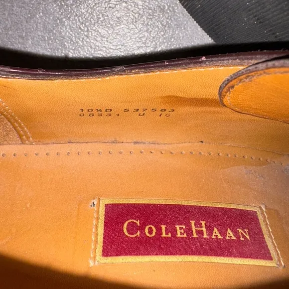 Cole Haan Men's Brown Leather Dress Shoes