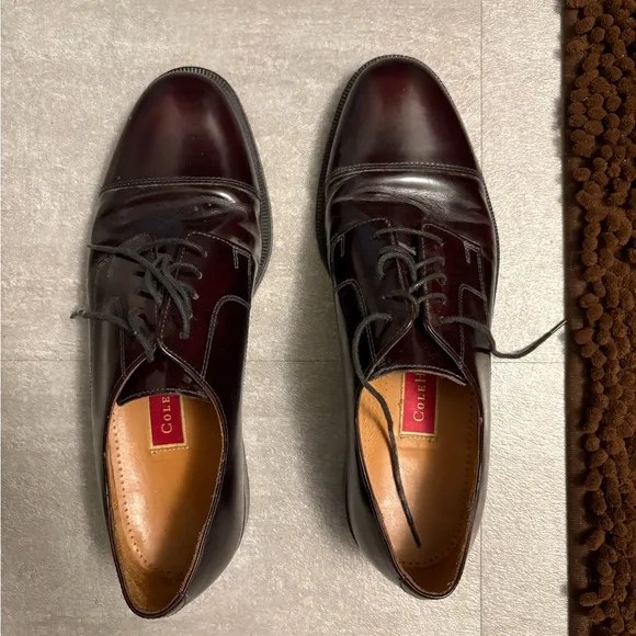 Cole Haan Men's Brown Leather Dress Shoes