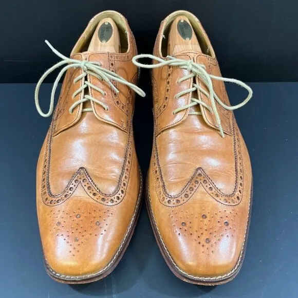 Cole Haan Men's Brown Leather Wing Tip Dress Shoes/Oxfords Sz 13 SKU 5289