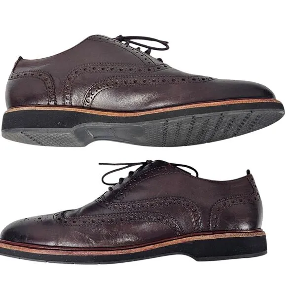 Cole Haan Mens Morris Wingtip Oxford C31330 Cordovan Dress Shoes Size 10M