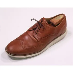 Cole Haan Men's Original Grand Wingtip Oxford Brown Leather Dress Shoes 11.5