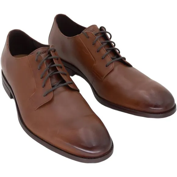 Cole Haan Men's Sawyer Plain Oxford, British TAN, Size 11.5