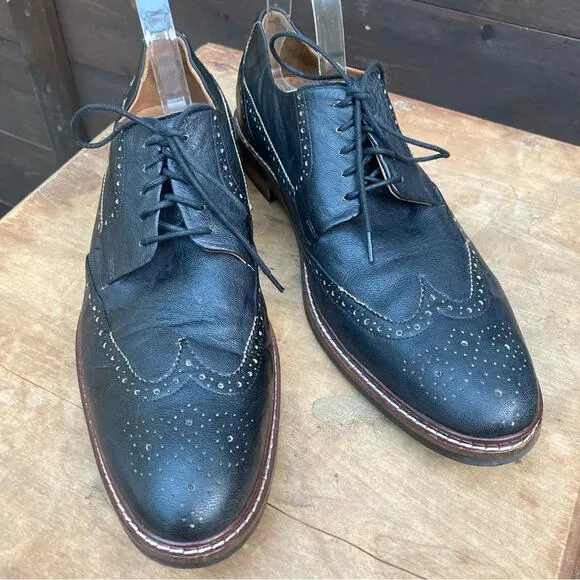 Cole Haan Men's shoes Size 11 oxfords brogues black to dark grey excellent