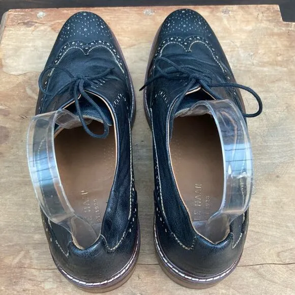 Cole Haan Men's shoes Size 11 oxfords brogues black to dark grey excellent