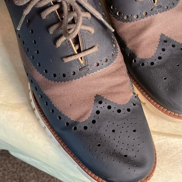 Cole Haan Men’s wing tip Shoes zero gravity loafers 11.5 size
