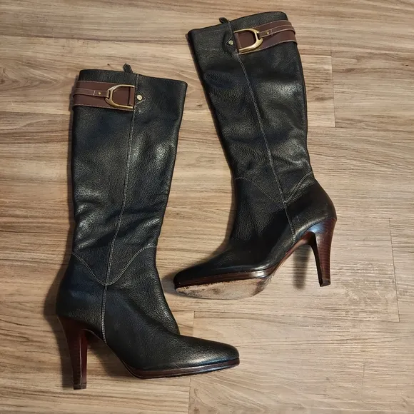 Cole haan nike air leather boots size 8