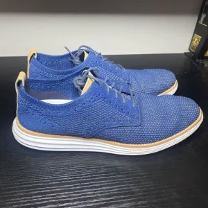 Cole Haan Original Grand Plain Toe Blue Oxford Mens Shoes Size 9 M US C29733