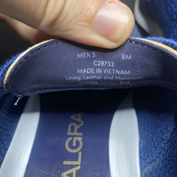 Cole Haan Original Grand Plain Toe Blue Oxford Mens Shoes Size 9 M US C29733