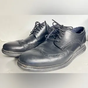 Cole Haan Original Grand Shortwing Oxford Black C27984 Mens 9.5 Dress Shoes