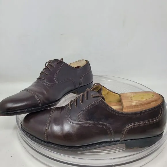 Cole Haan Oxford Dress Shoes Mens Sz 9D Made-ITALY Brown Leather 00960 VTG 98%