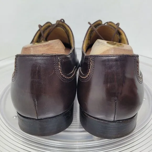 Cole Haan Oxford Dress Shoes Mens Sz 9D Made-ITALY Brown Leather 00960 VTG 98%