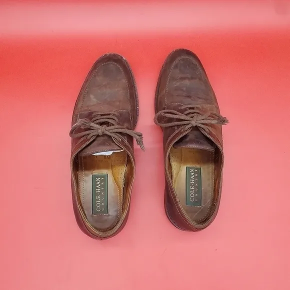 COLE HAAN Shoes Men’s 11 Brazil 6351 Brown Leather Oxfords Dress Shoes