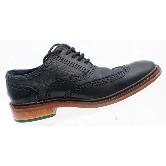Cole Haan Shoes Men's Size 8.5 Wide Colton Brogue Wingtip Oxford Black C11756
