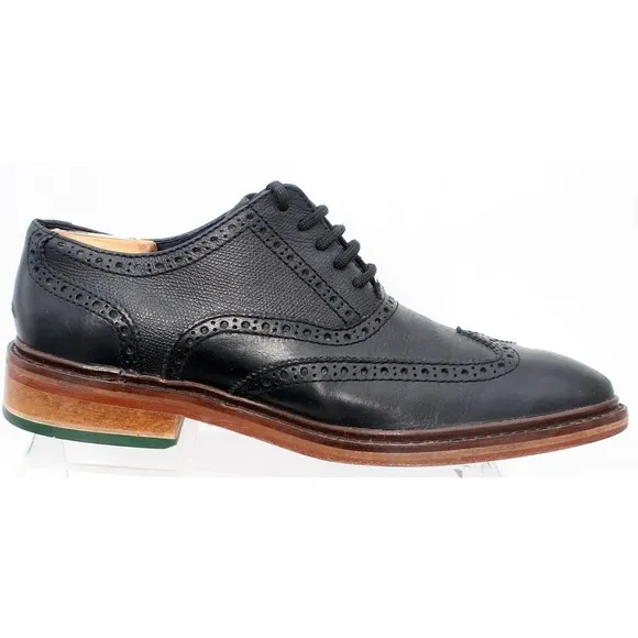 Cole Haan Shoes Men's Size 8.5 Wide Colton Brogue Wingtip Oxford Black C11756