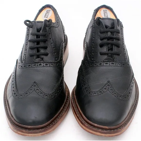 Cole Haan Shoes Men's Size 8.5 Wide Colton Brogue Wingtip Oxford Black C11756