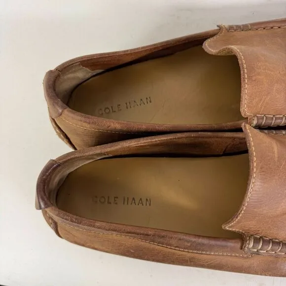 Cole Haan Somerset Venetian II Loafers Men 11 Brown Leather Slip-On Casual Shoes