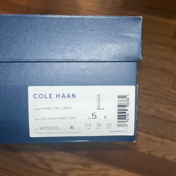 Cole Haan Suede Chase Tall Boots Golden Honey Women’s Size 5