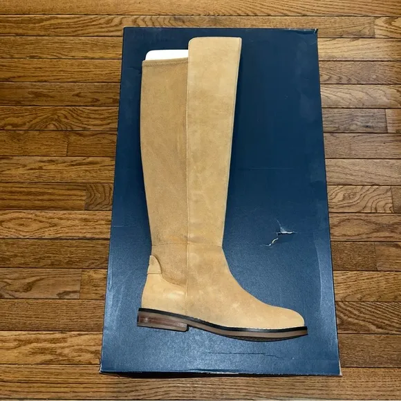 Cole Haan Suede Chase Tall Boots Golden Honey Women’s Size 5