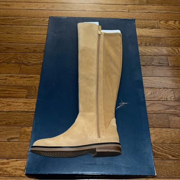 Cole Haan Suede Chase Tall Boots Golden Honey Women’s Size 5