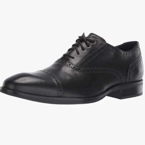 Cole Haan Wayne Cap oxfords black dress shoes