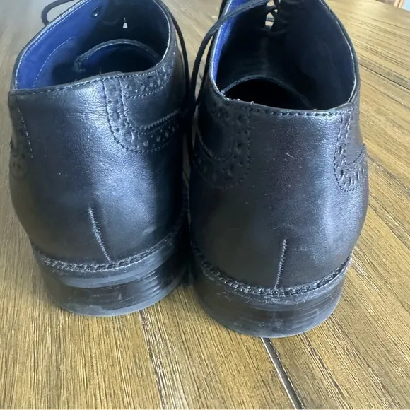 Cole Haan Wayne Cap oxfords black dress shoes