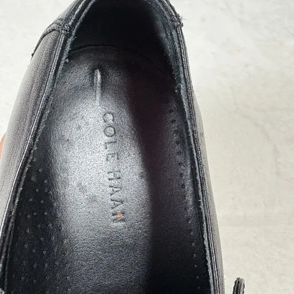 Cole Haan Williams Black Leather Monk Strap Dress Shoes C11825 Mens 11.5 M