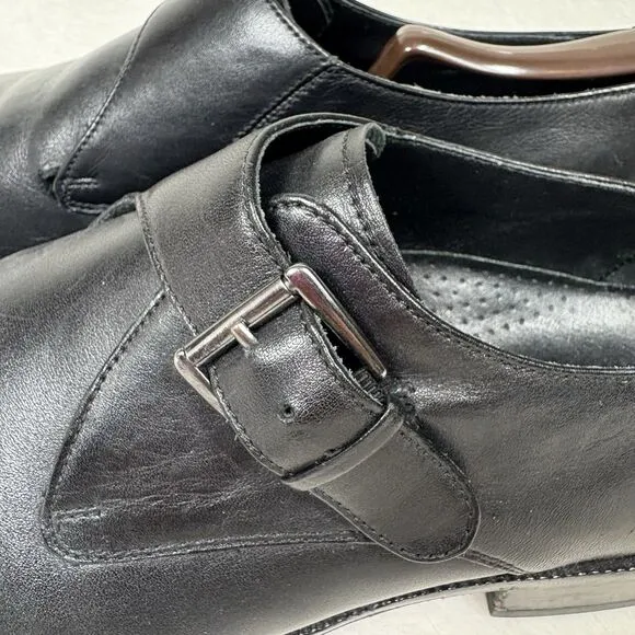 Cole Haan Williams Black Leather Monk Strap Dress Shoes C11825 Mens 11.5 M