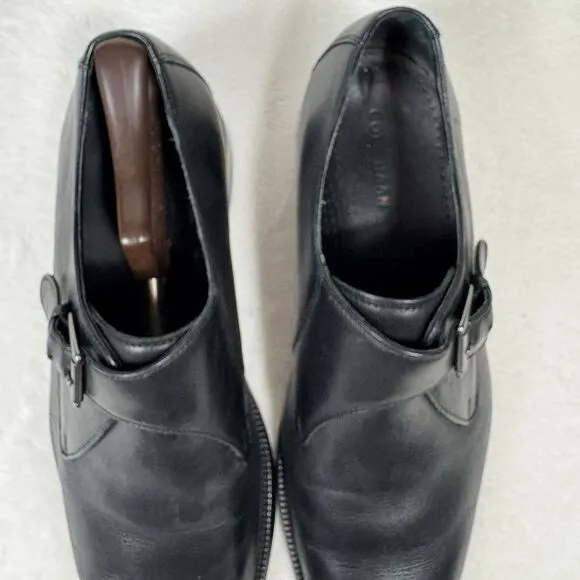 Cole Haan Williams Black Leather Monk Strap Dress Shoes C11825 Mens 11.5 M