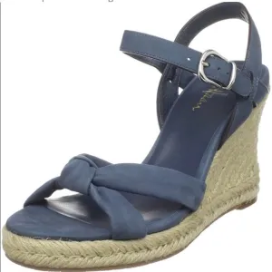 Cole Haan Women's Air Cynthia Espadrille Sandals in Marble Nubuck (Blue) 7