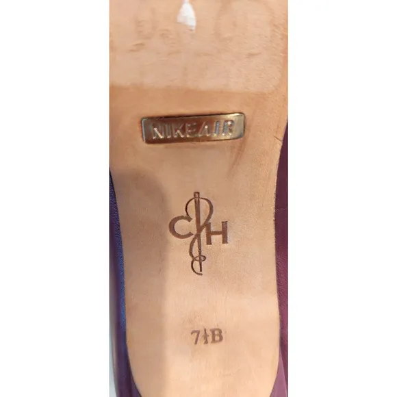 Cole Haan Women’s Pump Magenta Purple Rounded Toe Heels size 7.5 B