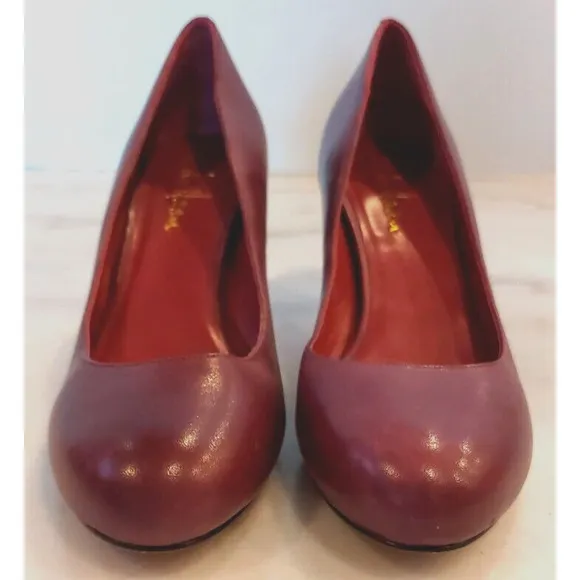 Cole Haan Women’s Pump Magenta Purple Rounded Toe Heels size 7.5 B