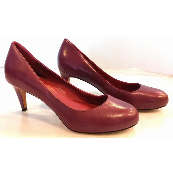 Cole Haan Women’s Pump Magenta Purple Rounded Toe Heels size 7.5 B