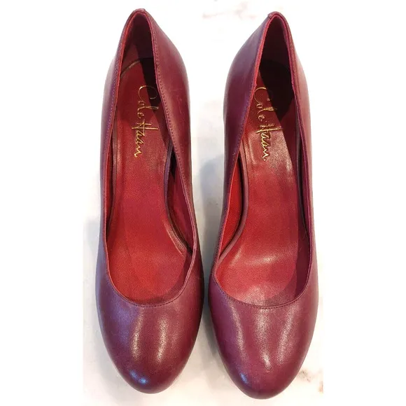 Cole Haan Women’s Pump Magenta Purple Rounded Toe Heels size 7.5 B
