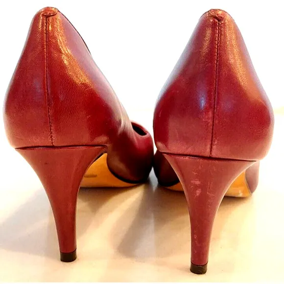 Cole Haan Women’s Pump Magenta Purple Rounded Toe Heels size 7.5 B