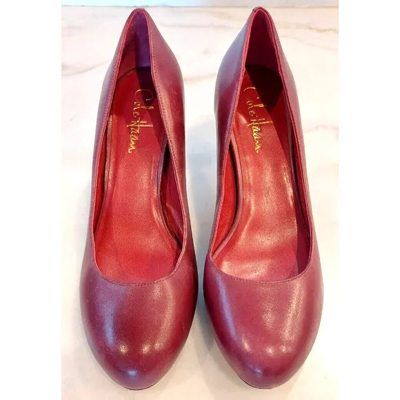 Cole Haan Women’s Pump Magenta Purple Rounded Toe Heels size 7.5 B