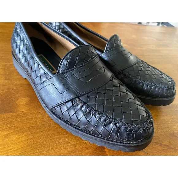 Cole Haan Woven Leather Penny Loafers for Men. Size: 10 1/2 EUC