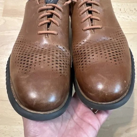 Cole Haan ZeroGrand 2.0 C25351 Mens Shoes size 11.5 Brown Wingtip Oxford Lined