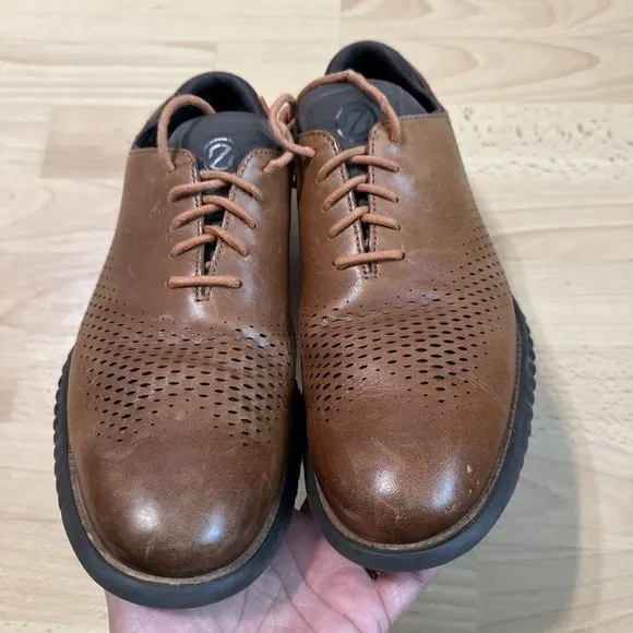 Cole Haan ZeroGrand 2.0 C25351 Mens Shoes size 11.5 Brown Wingtip Oxford Lined
