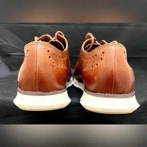 Cole Haan Zerogrand Tan Wingtip Oxford dress shoes