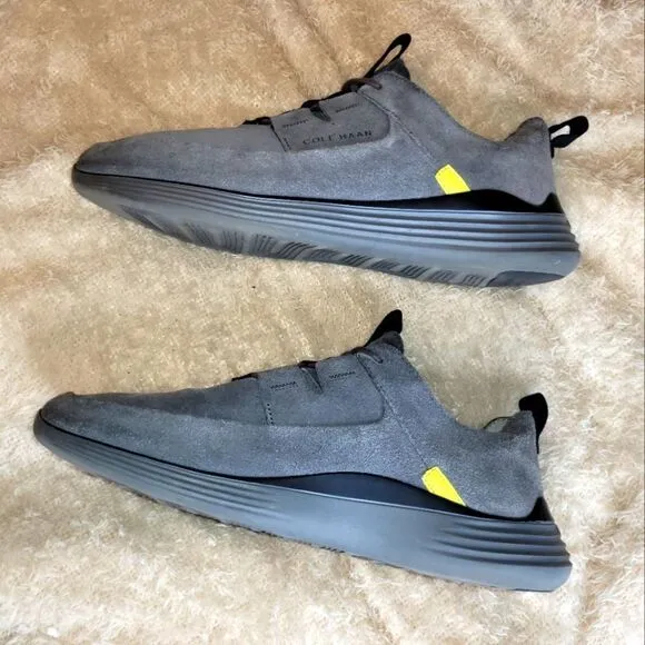 Cole Haan Men's GrandSport Gray Suede Fashion Sneaker ,sz12,Gray.