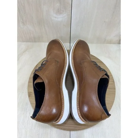 Cole Haan Morris Plain Toe Oxford British Tan Leather Oxford Shoes Mens Size 10
