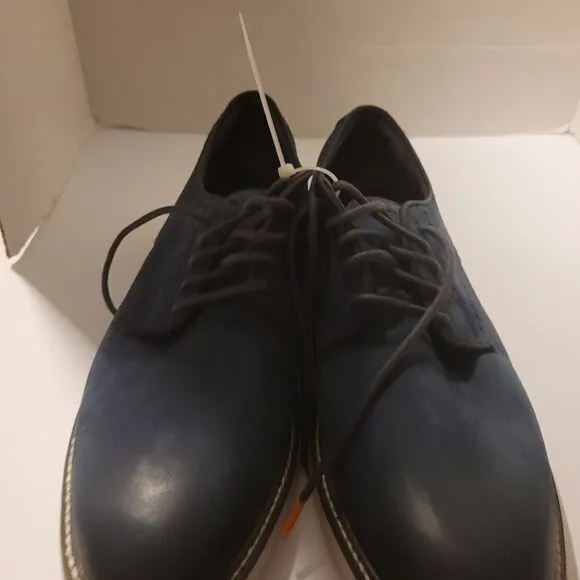 Cole Hann Grand blue Sz 10.5m Oxford laceup shoe Men's C34470 leather Nwot…