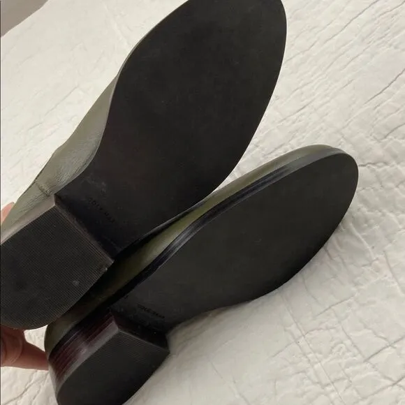 Cole Haan Green Leather Landsman Chelsea Boots size 7
